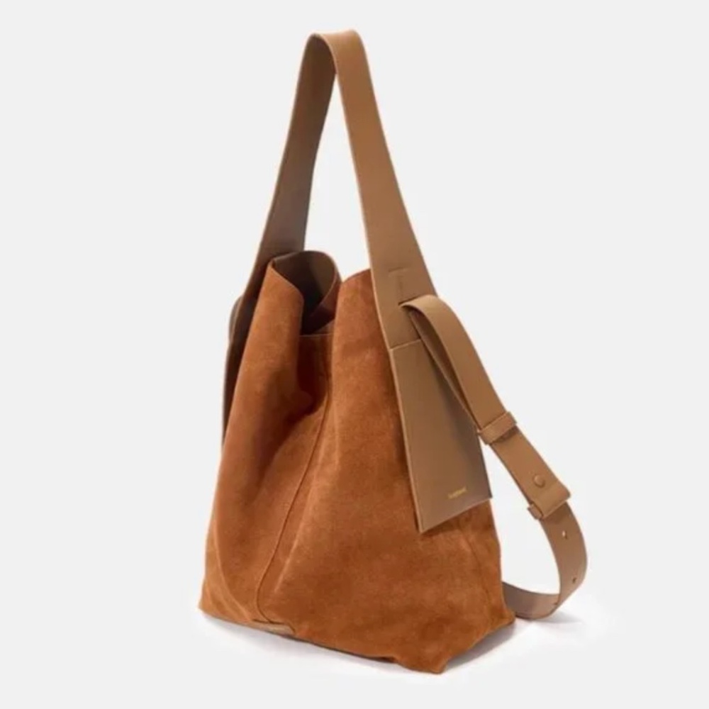 Songmont brown suede tote bag